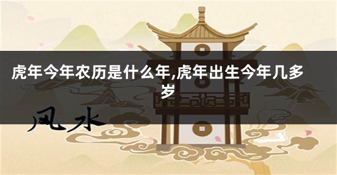 虎年今年农历是什么年,虎年出生今年几多岁