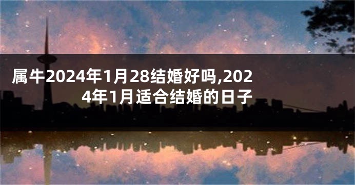 属牛2024年1月28结婚好吗,2024年1月适合结婚的日子