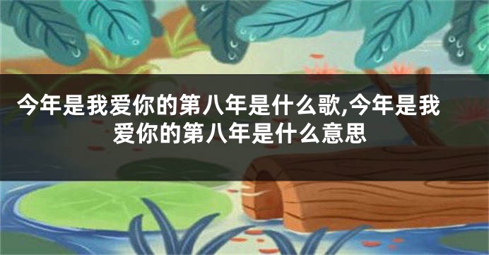 今年是我爱你的第八年是什么歌,今年是我爱你的第八年是什么意思