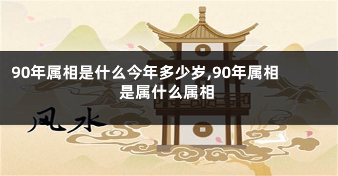 90年属相是什么今年多少岁,90年属相是属什么属相