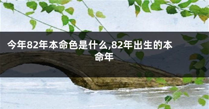 今年82年本命色是什么,82年出生的本命年