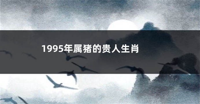 1995年属猪的贵人生肖