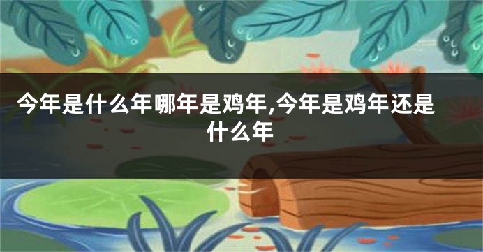 今年是什么年哪年是鸡年,今年是鸡年还是什么年