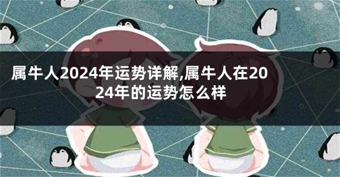 属牛人2024年运势详解,属牛人在2024年的运势怎么样