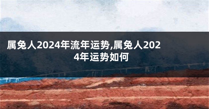 属兔人2024年流年运势,属兔人2024年运势如何