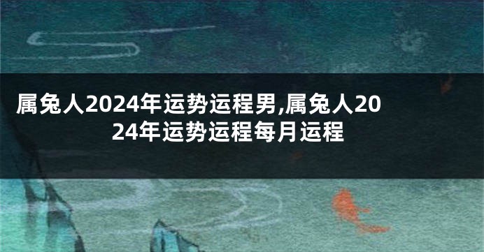 属兔人2024年运势运程男,属兔人2024年运势运程每月运程