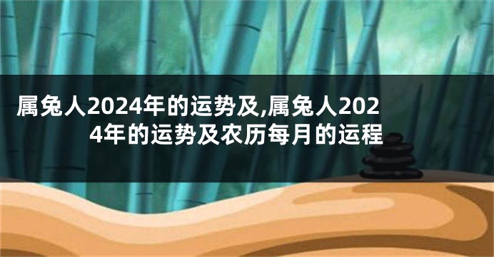 属兔人2024年的运势及,属兔人2024年的运势及农历每月的运程