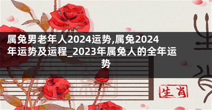 属兔男老年人2024运势,属兔2024年运势及运程_2023年属兔人的全年运势