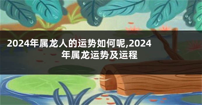 2024年属龙人的运势如何呢,2024年属龙运势及运程