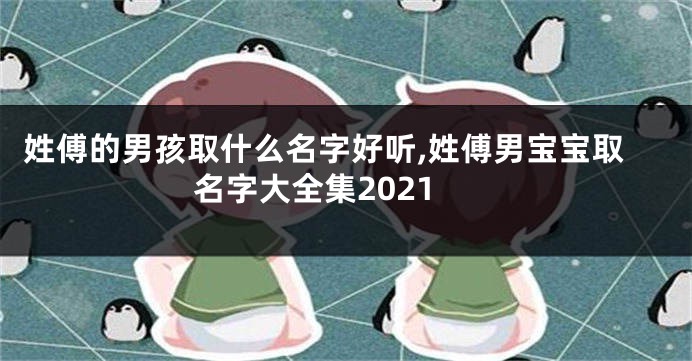 姓傅的男孩取什么名字好听,姓傅男宝宝取名字大全集2021