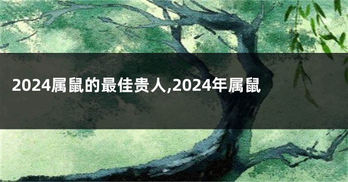 2024属鼠的最佳贵人,2024年属鼠