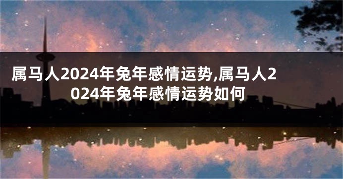 属马人2024年兔年感情运势,属马人2024年兔年感情运势如何