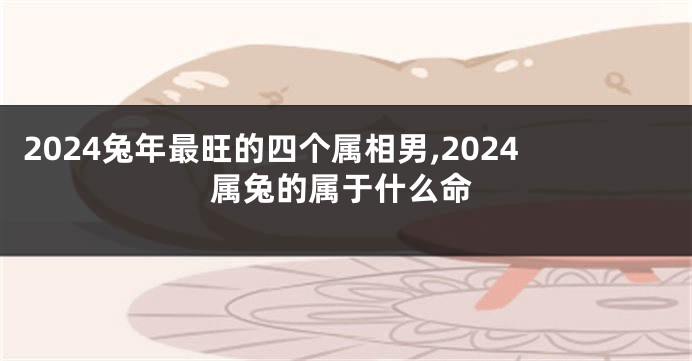 2024兔年最旺的四个属相男,2024属兔的属于什么命