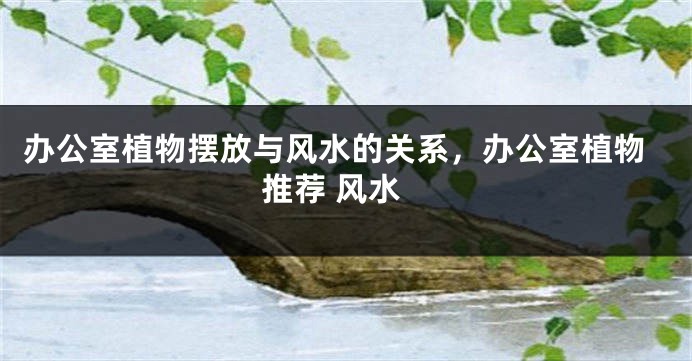 办公室植物摆放与风水的关系，办公室植物推荐 风水