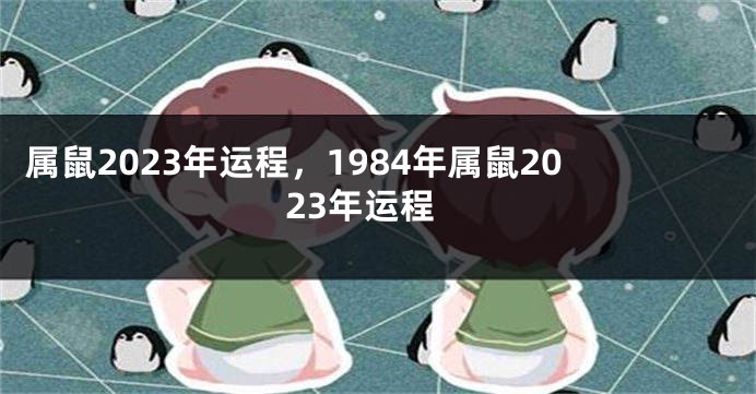 属鼠2023年运程，1984年属鼠2023年运程