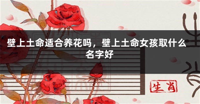 壁上土命适合养花吗，壁上土命女孩取什么名字好