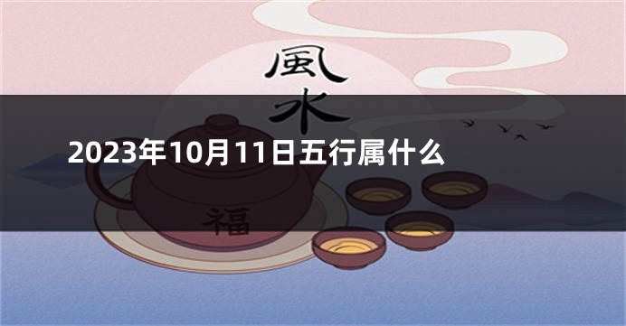 2023年10月11日五行属什么