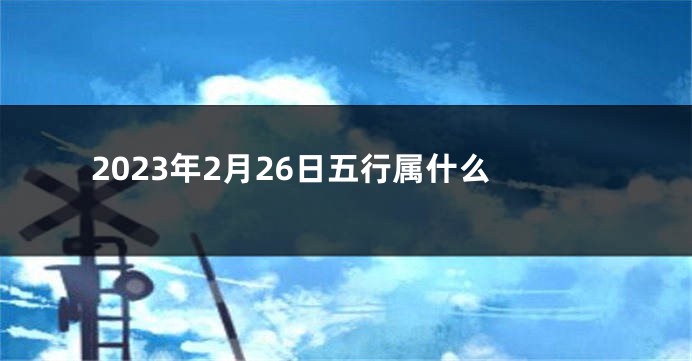 2023年2月26日五行属什么