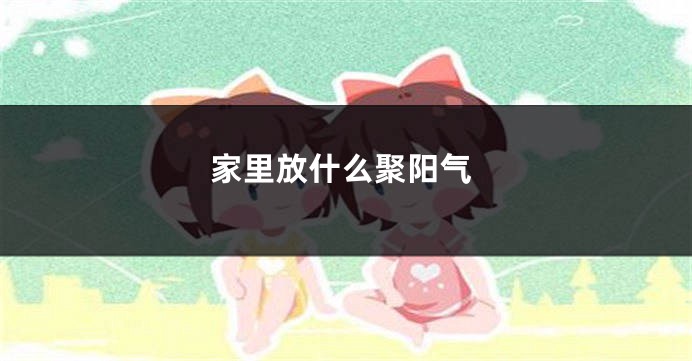 家里放什么聚阳气