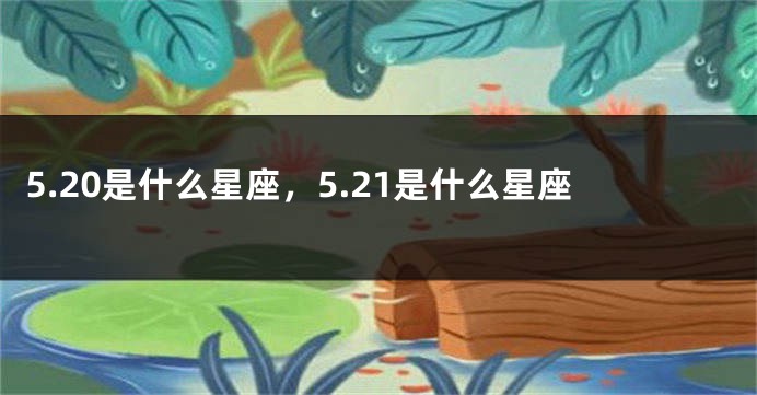 5.20是什么星座，5.21是什么星座