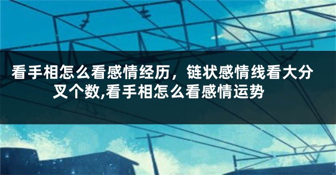 看手相怎么看感情经历，链状感情线看大分叉个数,看手相怎么看感情运势