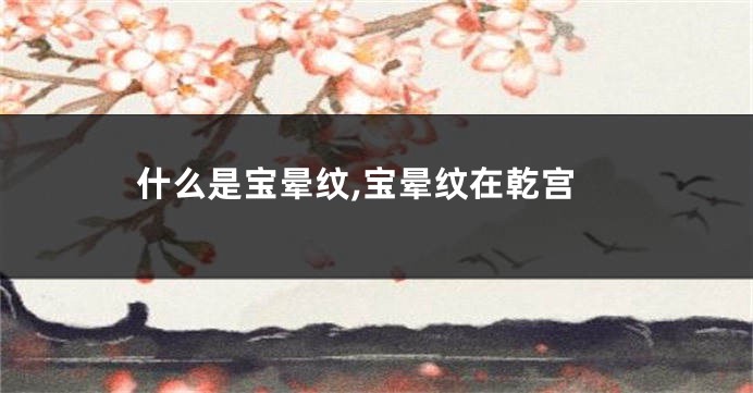 什么是宝晕纹,宝晕纹在乾宫