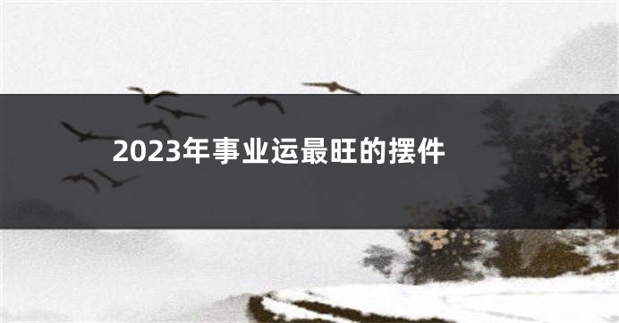 2023年事业运最旺的摆件