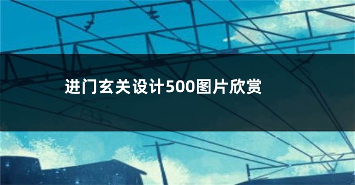 进门玄关设计500图片欣赏