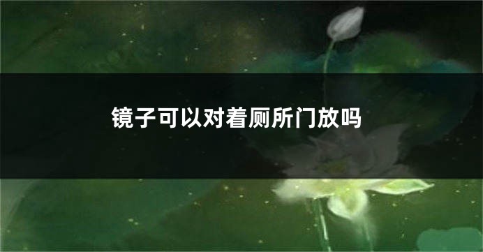 镜子可以对着厕所门放吗