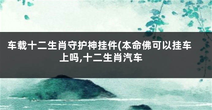 车载十二生肖守护神挂件(本命佛可以挂车上吗,十二生肖汽车