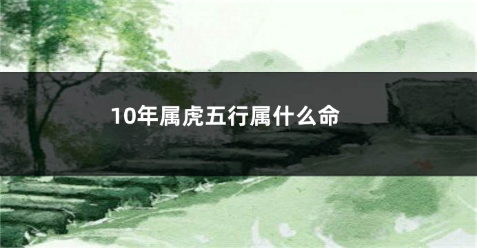 10年属虎五行属什么命