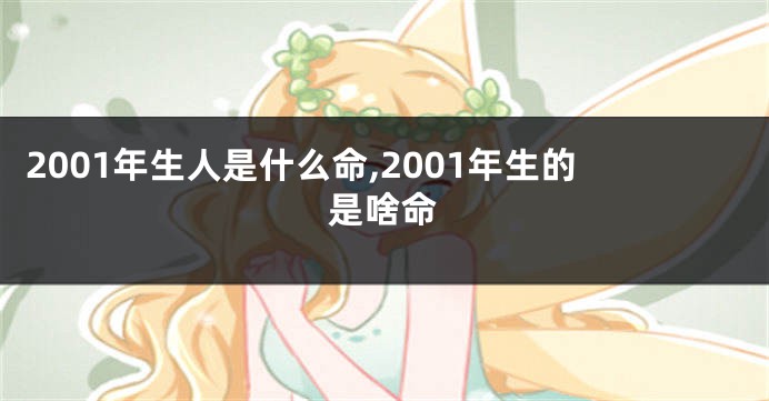 2001年生人是什么命,2001年生的是啥命