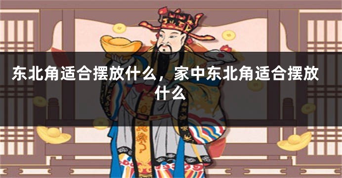 东北角适合摆放什么，家中东北角适合摆放什么