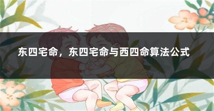 东四宅命，东四宅命与西四命算法公式