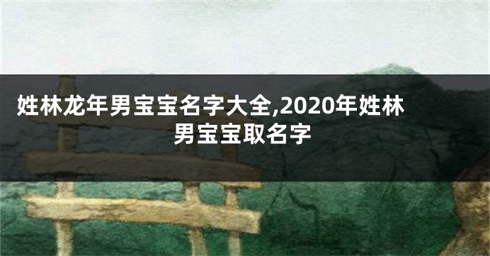 姓林龙年男宝宝名字大全,2020年姓林男宝宝取名字