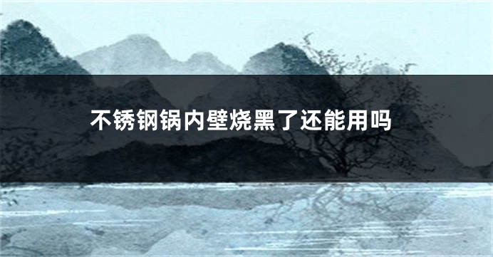 不锈钢锅内壁烧黑了还能用吗