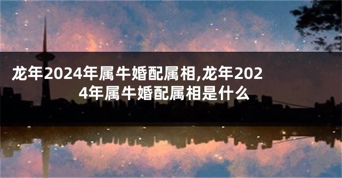 龙年2024年属牛婚配属相,龙年2024年属牛婚配属相是什么