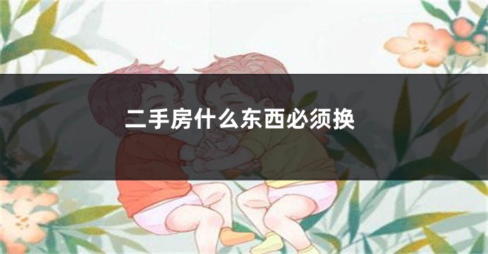 二手房什么东西必须换