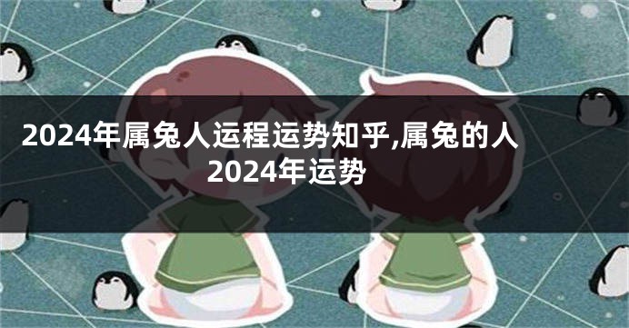 2024年属兔人运程运势知乎,属兔的人2024年运势