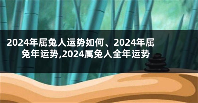 2024年属兔人运势如何、2024年属兔年运势,2024属兔人全年运势