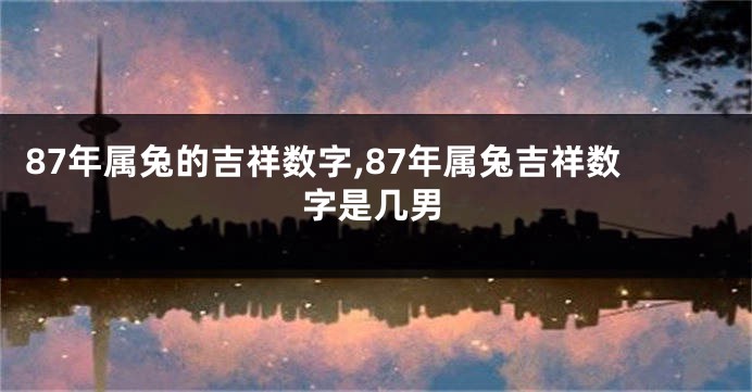 87年属兔的吉祥数字,87年属兔吉祥数字是几男