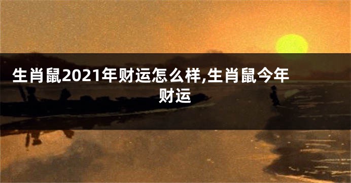 生肖鼠2021年财运怎么样,生肖鼠今年财运