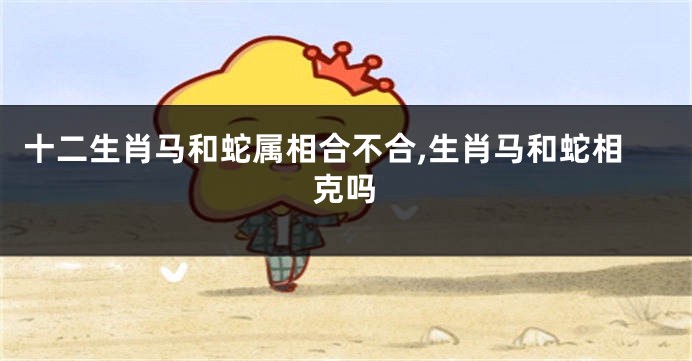 十二生肖马和蛇属相合不合,生肖马和蛇相克吗