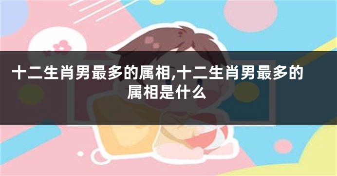 十二生肖男最多的属相,十二生肖男最多的属相是什么