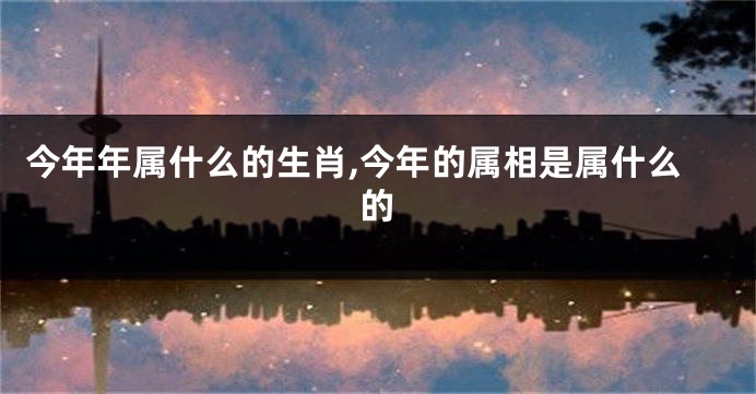 今年年属什么的生肖,今年的属相是属什么的