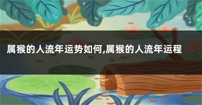 属猴的人流年运势如何,属猴的人流年运程