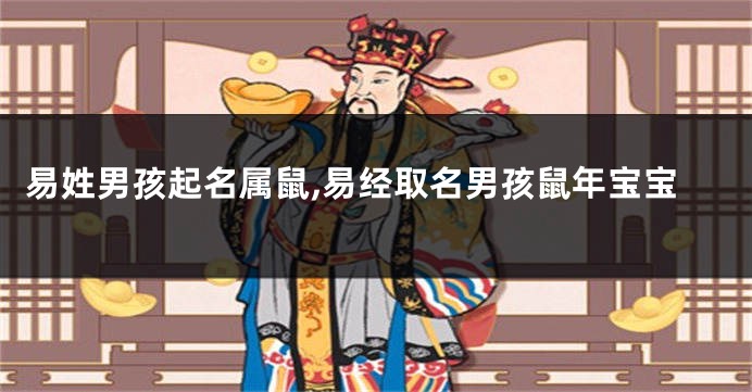 易姓男孩起名属鼠,易经取名男孩鼠年宝宝