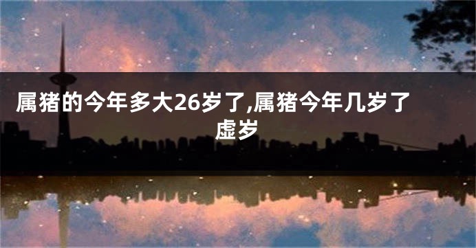 属猪的今年多大26岁了,属猪今年几岁了虚岁