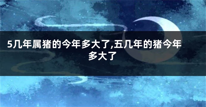 5几年属猪的今年多大了,五几年的猪今年多大了