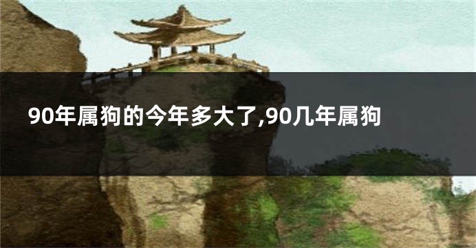 90年属狗的今年多大了,90几年属狗